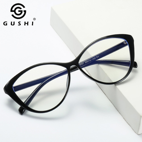 2024新款女防蓝光眼镜个性工厂批发跨境欧美高级感近视TR90眼镜框