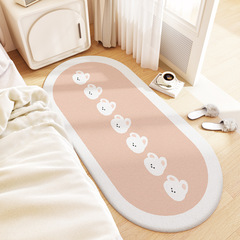 Cross-border thickened children's bedroom floor mat bedside rug, home living room sofa anti-slip foot mat cartoon bay window cushion