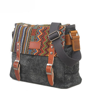 Trend retro ethnic one-shoulder bag, bag strap, leather small bag, genuine shoulder bag, ethnic style