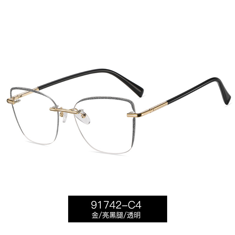 91742 nuevo modelo explosivo para atacar el diseño sin marco con borde brillante simple y versátil de la fábrica de enfoque de moda mujer spot