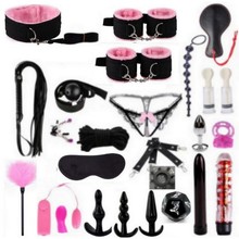 sm外贸情趣皮革毛绒八件套另类成人SM捆绑束缚性玩具成人用品