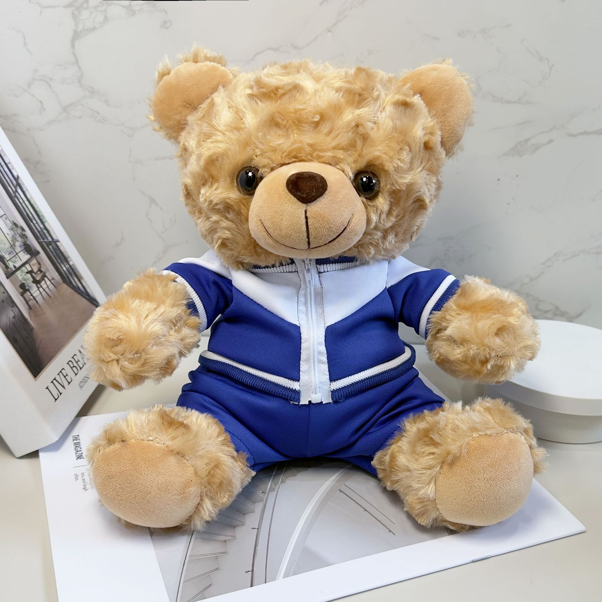 Uniformes escolares impresión de muñecas LOGO Wenchuang periferia regalo de graduación conmemorativo impresión de oso de peluche