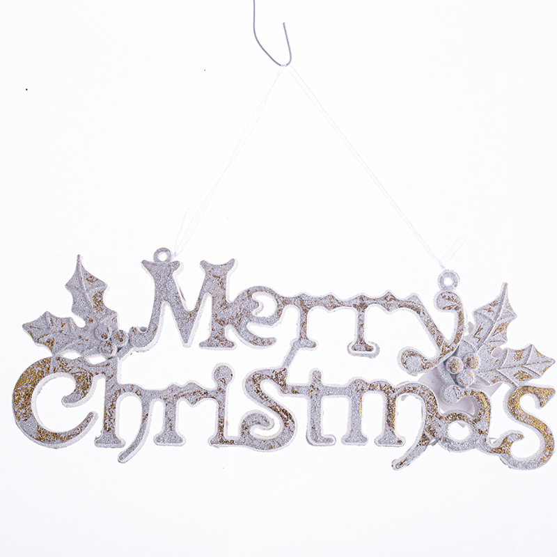 INS plástico personalizado oro rosa inglés celebración lema Navidad escena Pavo Real colgante mariposa libélula regalo al por mayor