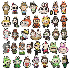 クロスボーダー布布カード通貼り穴靴diyアクセサリーPVCソフトcroc靴花靴バックル穴靴アクセサリー