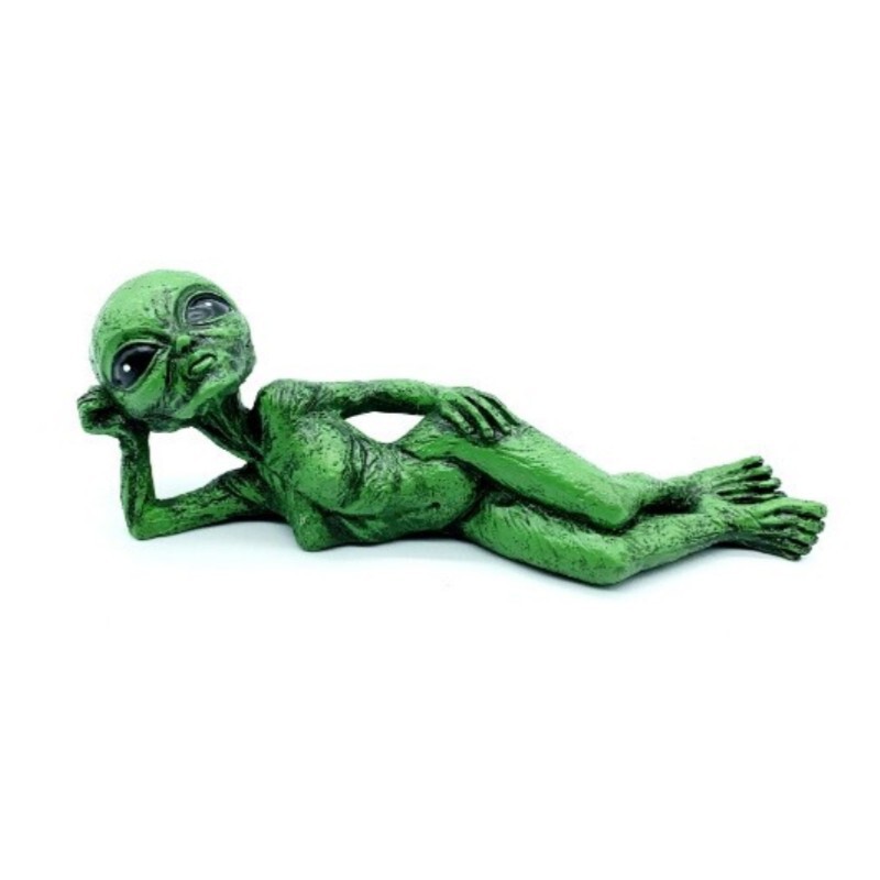 Resin statue樹脂宇宙人ufo屋外小人花園像装飾|undefined