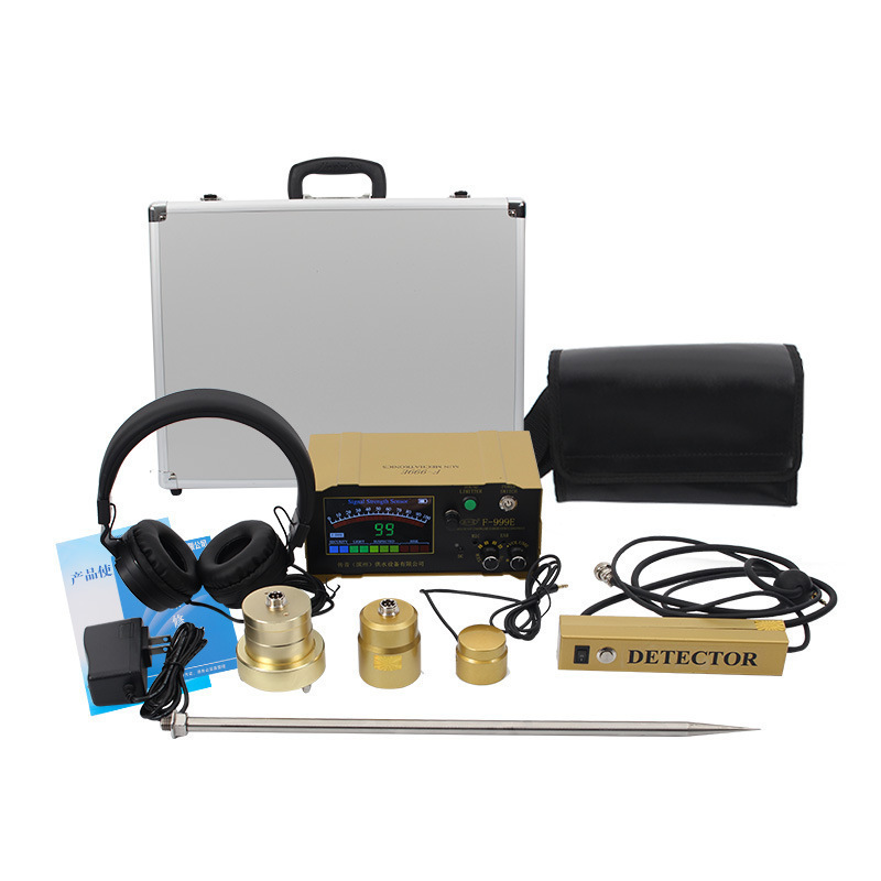Leak Detector F999E for Water Pipes, Fire Hydrants, and Underfloor Heating; Listening Leak Detector; Leak Point Locator