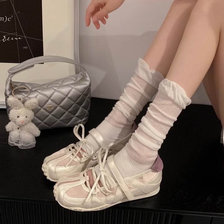 ニューパンクバレエ 6 センチメートル高さ増加バレエトレーニングシューズ女性のための 2025 夏の新サンダル厚底メリージェーンシューズ|undefined