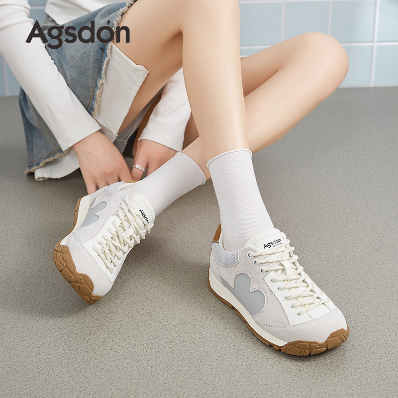 Zapatos de entrenamiento para mujeres 2025 nuevo ballet de otoño retro zapatos casuales de papá Gump zapatos deportivos