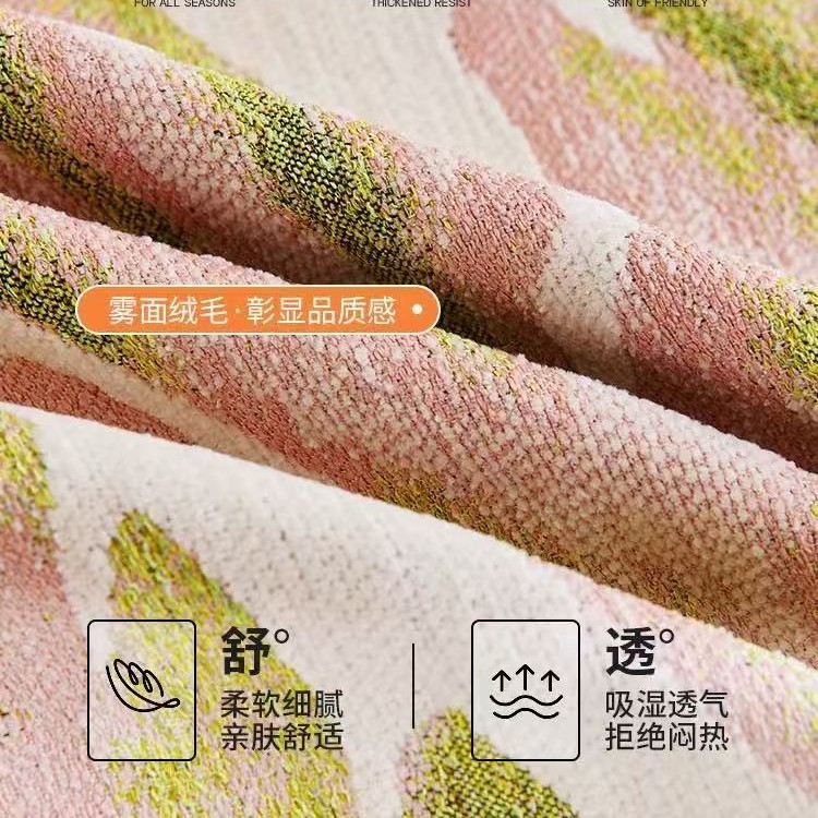 Cojín de cubierta de sofá de viento natural chenilla Four Seasons Universal 2025 nueva toalla de sofá antideslizante y anti-gato tela de cubierta de sofá