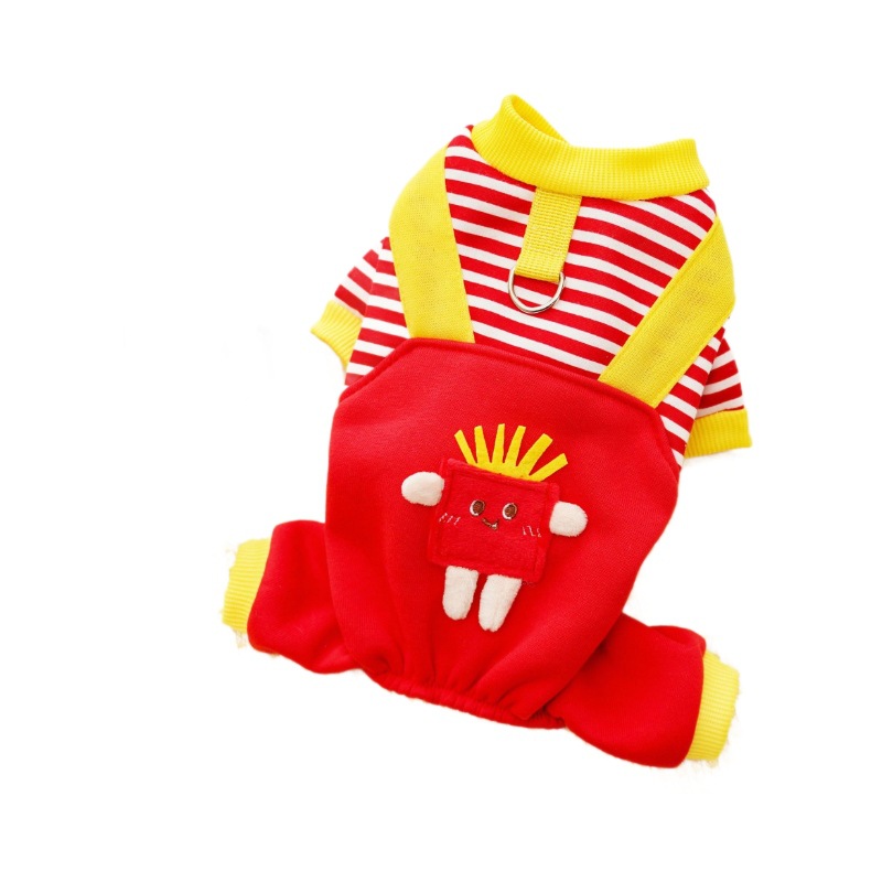 Pet cuatro patas ropa de perro gato otoño invierno más camiseta de pelusa perro de tamaño medio Kofa斗 puede traer artículos para gatos