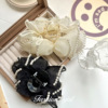 Retro multilayer hairgrip from pearl, crab pin, advanced shark, hair accessory, high-quality style