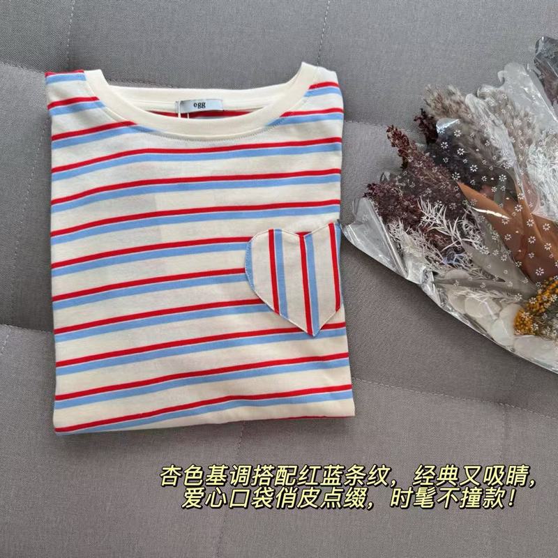 25秋季新款女装 egg家贴补爱心ins风宽松套头圆领长袖T恤女打底衫|undefined