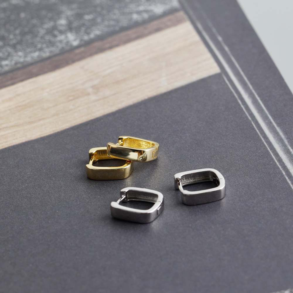 Fashion Geometric Sterling Silver Earrings 1 Pair