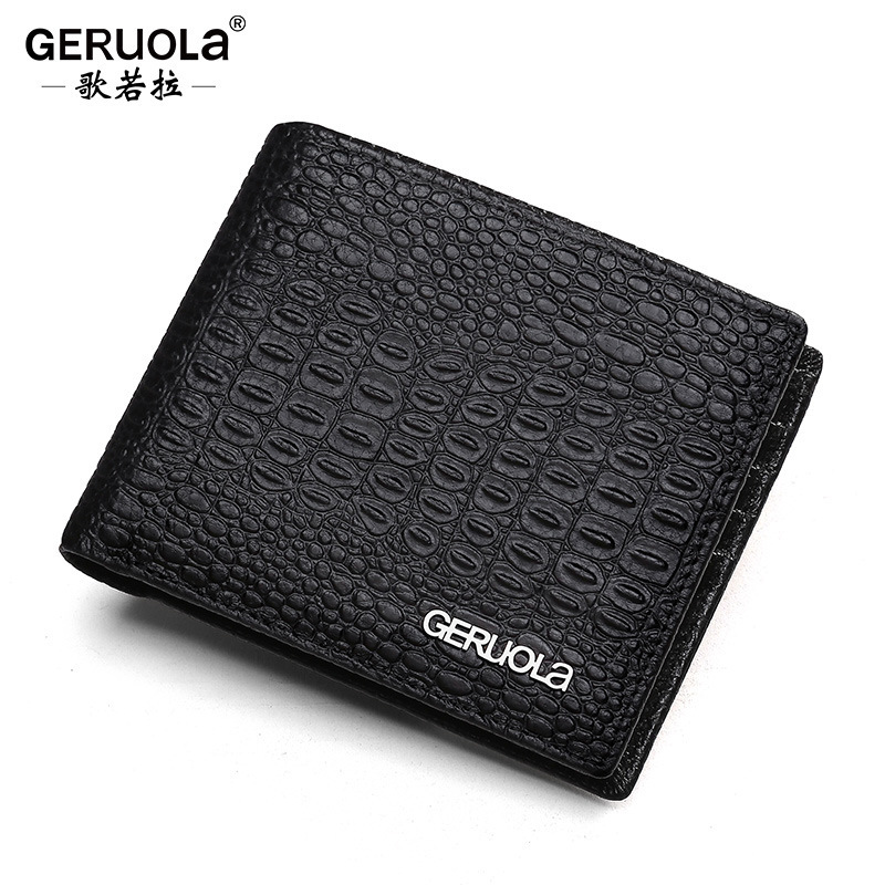 Cartera para hombre Cuero 2025 Nuevo estilo Cuero corto Cartera delgada Cartera Tarjetero Regalo de cumpleaños para novio y padre