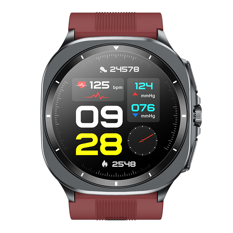 Transfronterizo TK65 reloj inteligente Bluetooth llamada AMOLED pantalla de alta definición airbag bomba de aire monitoreo reloj deportivo