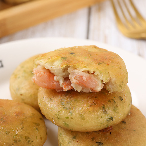 Seaweed Shrimp Pancakes, Cold Fried Fish-Fragrant Shrimp Pancakes with Crispy Crust, Quick-Fried Snack, 500g Economical Pack