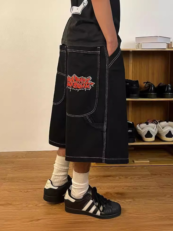 2024WEXWEAR Amazonas Europa y Estados Unidos Patinear bordado hip-hop jeans marca de moda