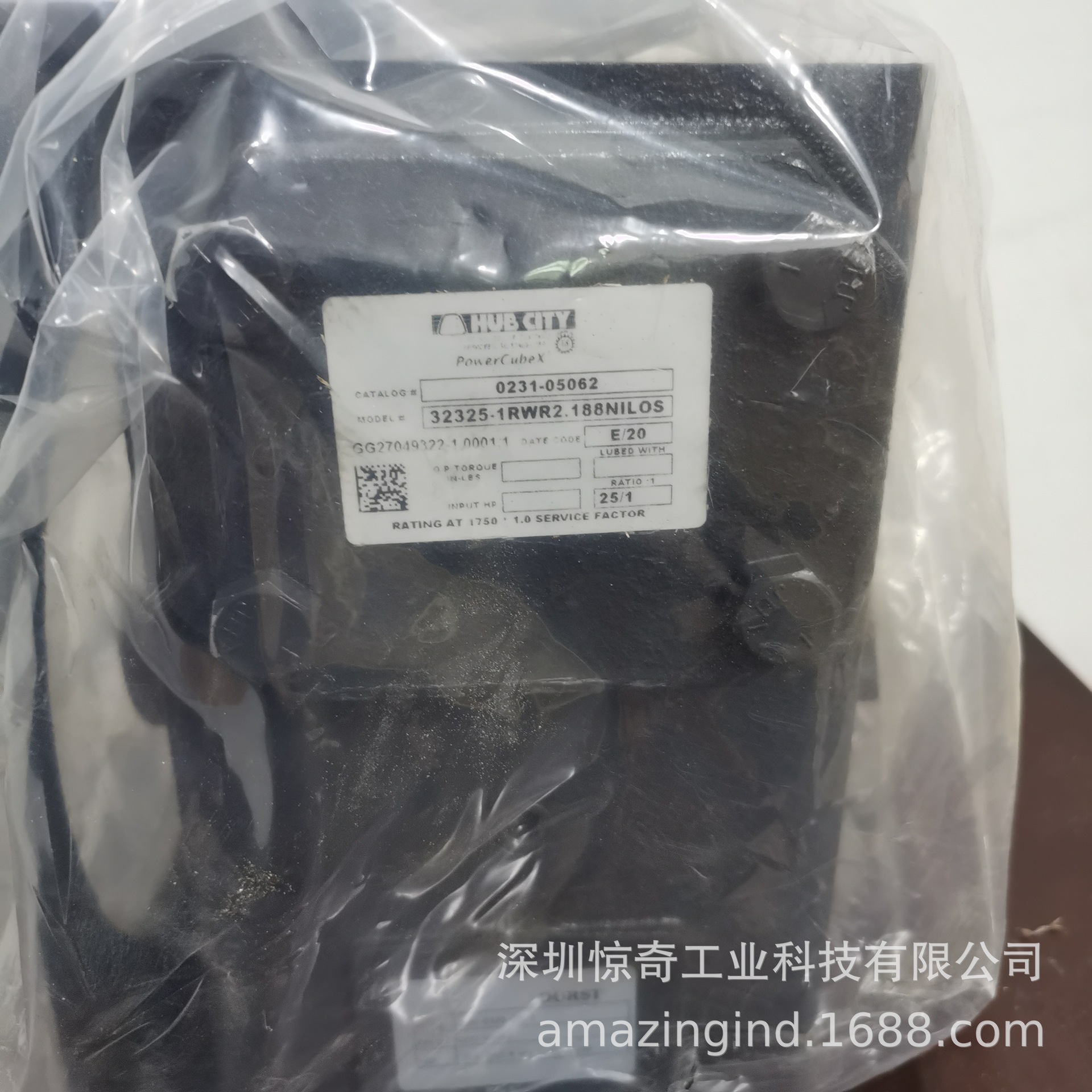 HUB CITY减速齿轮箱323 25/1 R WR 2.188 NILOS