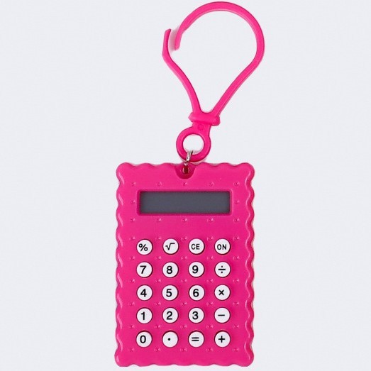 ポータブル学生用ミニ電卓、試験用、高品質、子供向け、かわいいキーホルダー、ビスケット迷路計算機|undefined