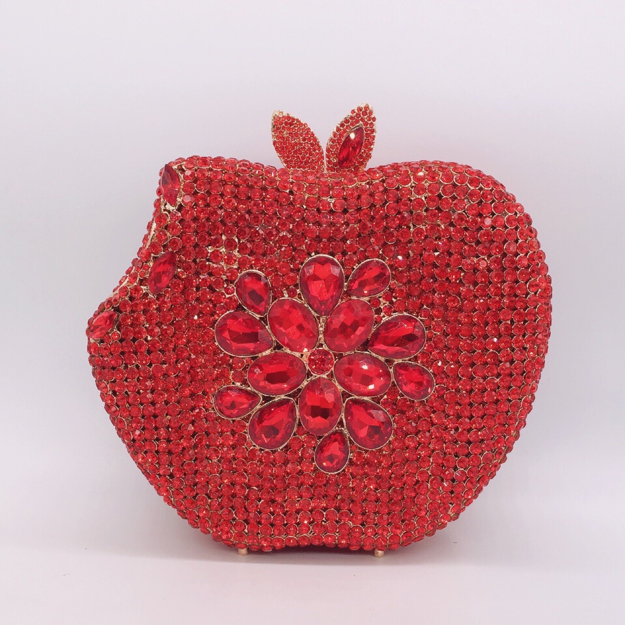 * Bolsa de cena de diamantes de manzana transfronteriza Europa y Estados Unidos Bolsa de mano Bolsa de mujer Apple clutch