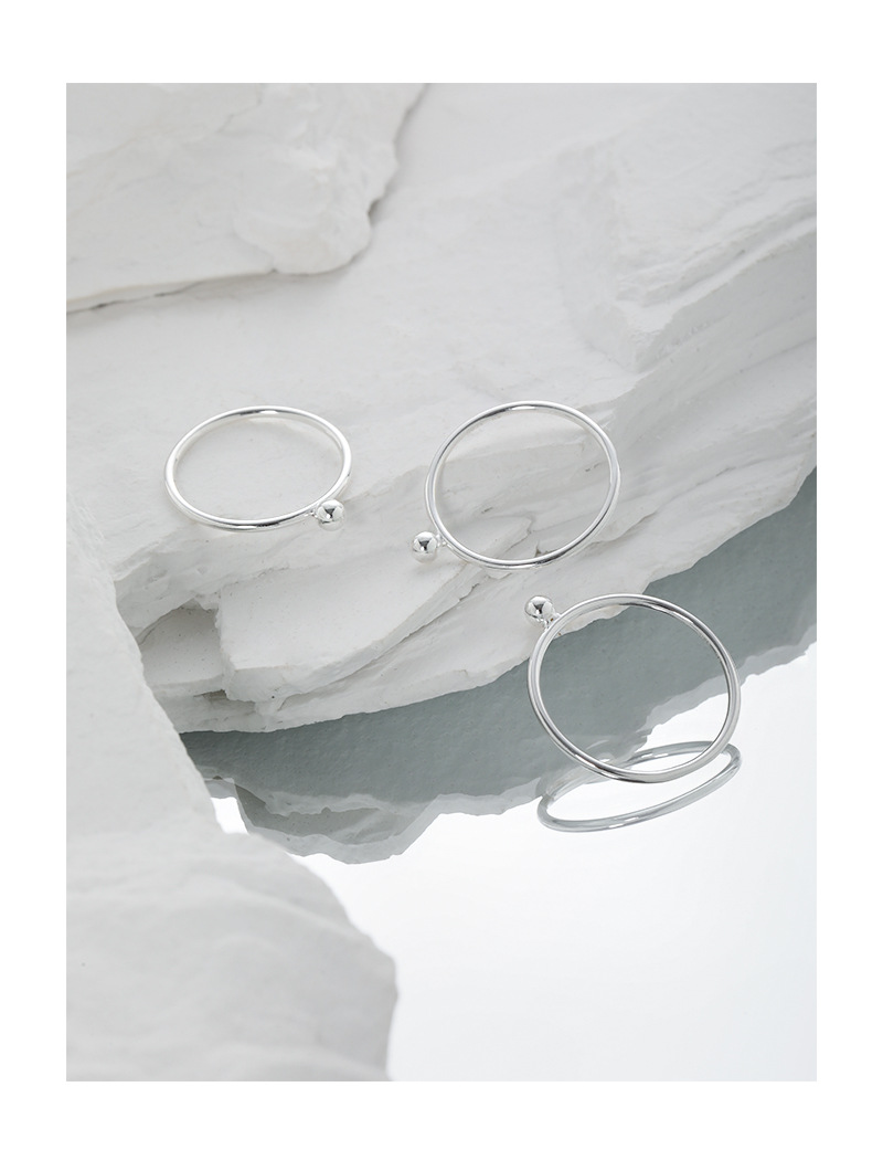 Fashion Geometric Sterling Silver Plating Rings 1 Piece