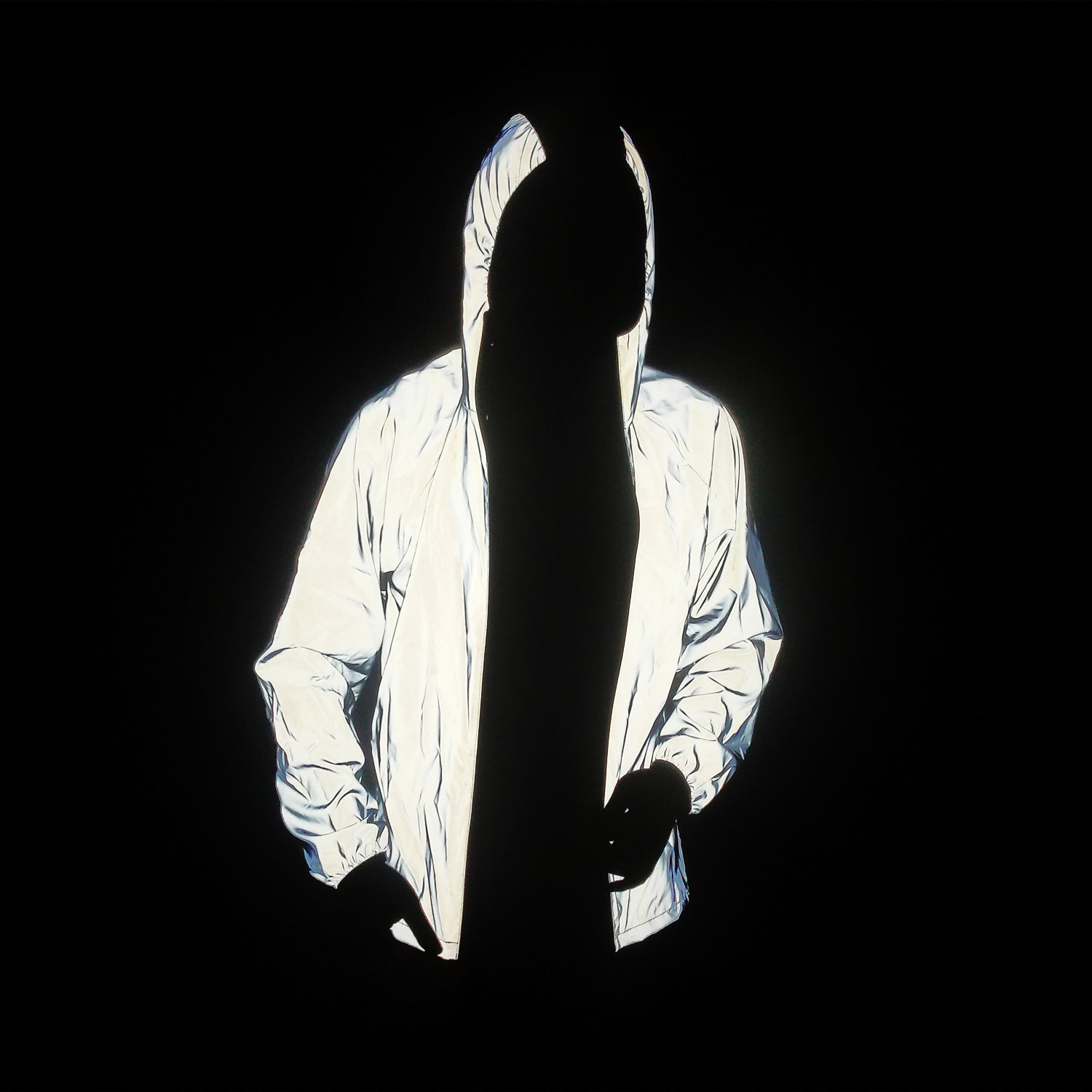 Abbigliamento da uomo, giacca riflettente colorata, sport all'aria aperta, con giunture in rete, giacca con cappuccio traspirante_voghion.com