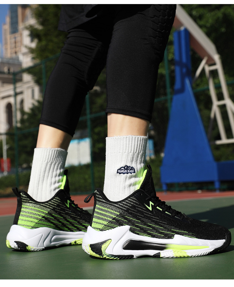 Large size breathable mesh rubber sole, anti slip and wear-resistant, medium to high school sports shoes, youth_voghion.com