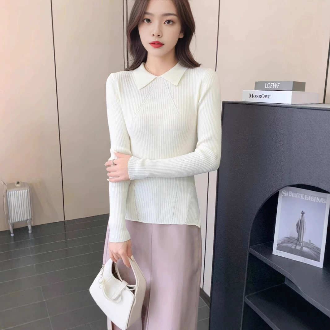 Хит продаж на Amazon: женские вязаные топы в нежном стиле для осени и зимы, женский трикотаж, повседневный и универсальный.