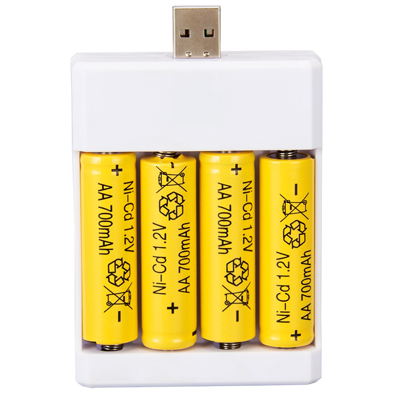 Four 5/7 battery charger 7 set USB charging box electric toy bubble machine rechargeable battery wholesale