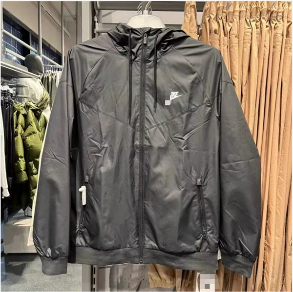 Spring and Autumn Thin Sports Windbreaker Jacket Windrunner Hooded Loose Sun Protection Clothing Men's Casual Quick-Drying Running Jacket Woven
