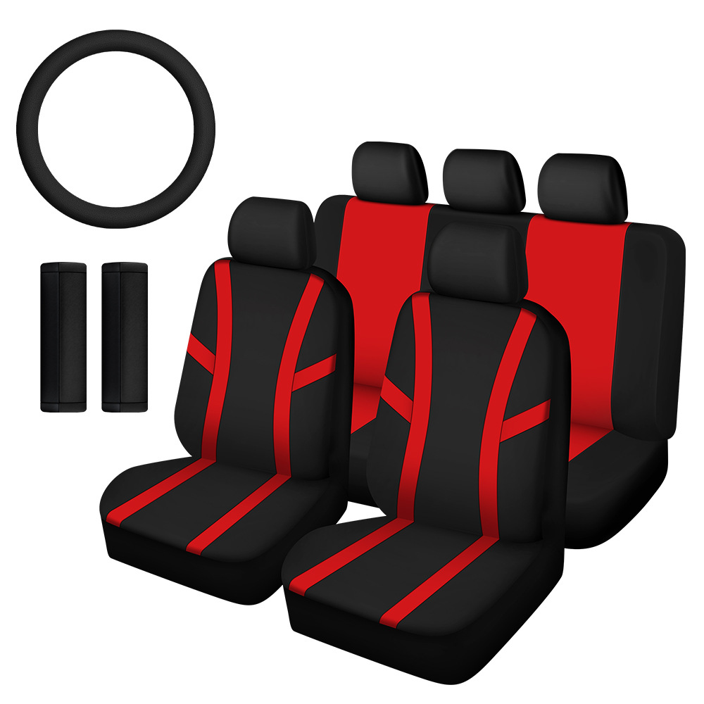 Comercio exterior cubierta de asiento de automóvil general cuatro estaciones cubierta de asiento de automóvil general con cubierta de volante de hombro