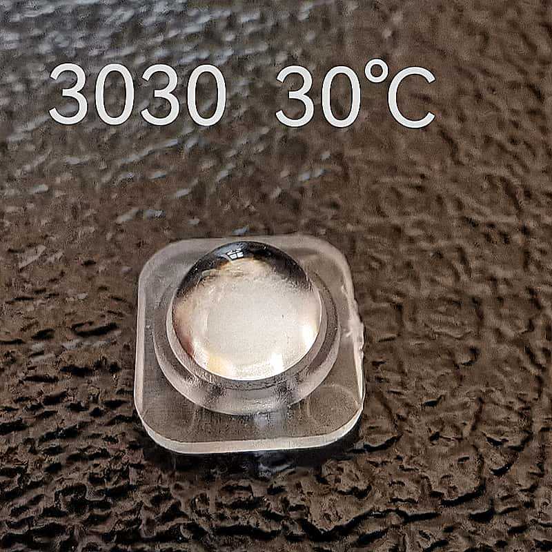 Plant lighting lamp with enhanced light lens 3030 patch 30-degree focusing lamp bead protective cover, straight clip type, high-transparency PC material