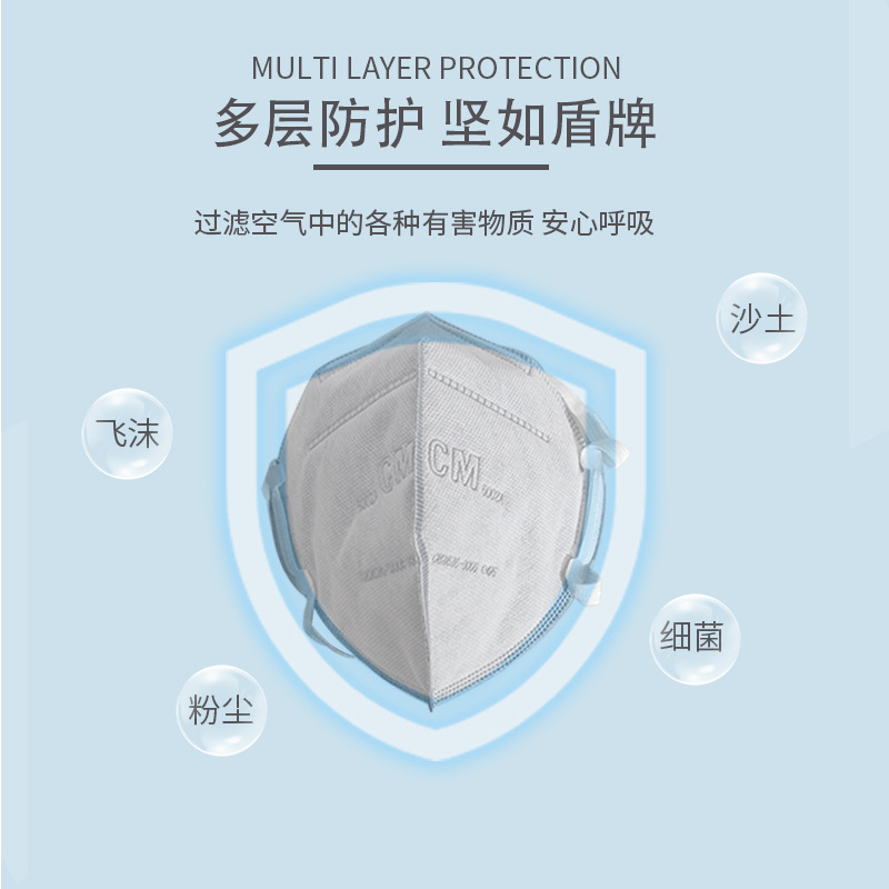 Респиратор Chaomei 6002-1 с креплением на голову