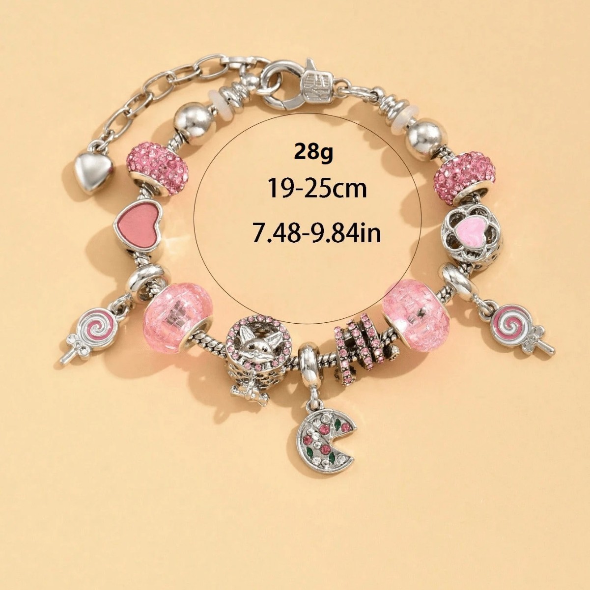 Brazalete Panjia Europa y Estados Unidos Cross-Border DIY Beaded Brazalete Diamond Delicious Serpent Lollipop Love Serpent Puppy Joyas