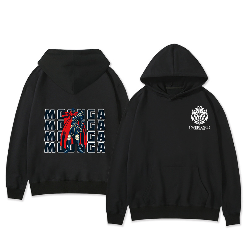 Suéter con capucha perimetral del rey de los muertos OVERLORD Suéter holgado bidimensional del rey de los huesos Tendencia