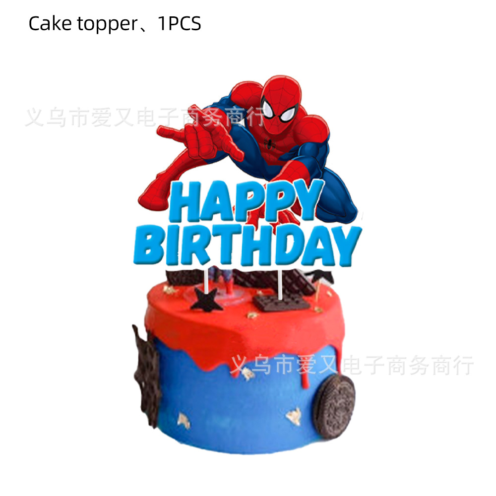 El hombre araña rojo Tema de cumpleaños plato de papel taza de papel cuchillo de tejido tenedor cuchara decoración del partido vajilla traje suministros