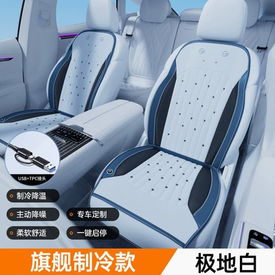 Multi-function pad Tesla - usbtpc-dual-usedual-seat-polar-whitefull-body-cooling-active-noise-reductiondual-drive-refrigeration-3-level-temperature-control-automatic-startstop