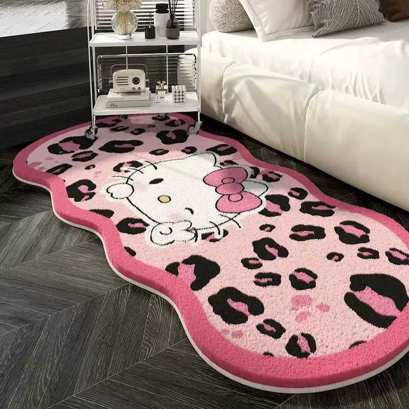 Hello Kitty, милый коврик из искусственного меха, комфортное украшение для кровати или беседки, повышенная плотность