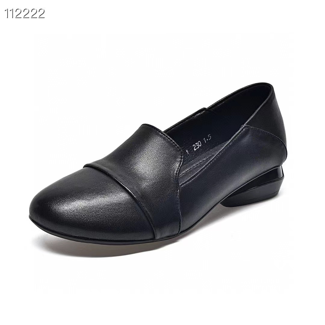 Damen Freizeitschuhe Runde Zehenpartie Blockabsatz Bequem Stil_voghion.com