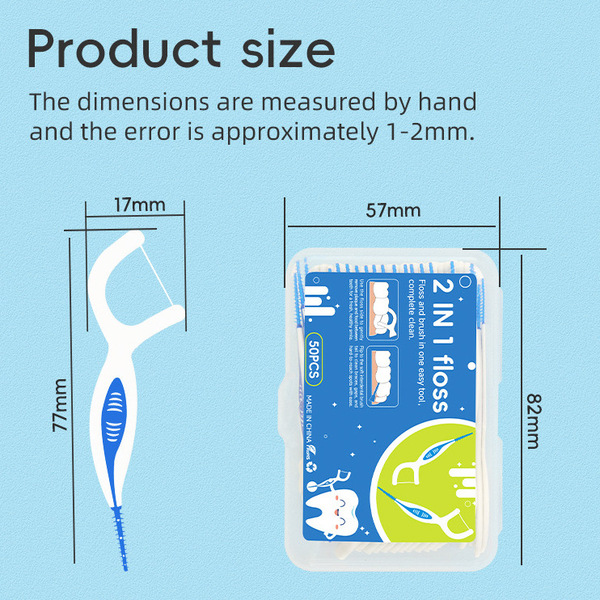 Orthodontic silicone hygienic dental floss for braces