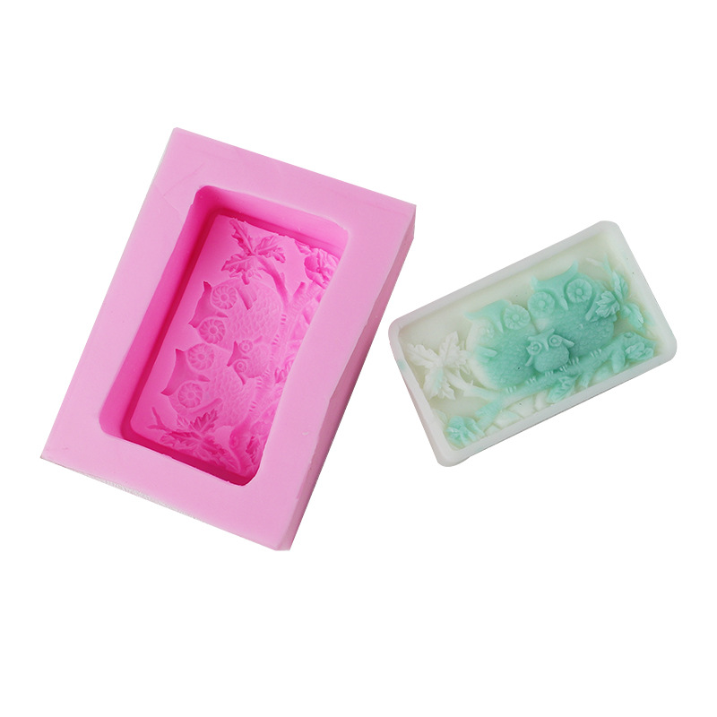 Herramientas de horneado búho molde de chocolate molde de silicona molde de jabón de silicona líquida fábrica directa