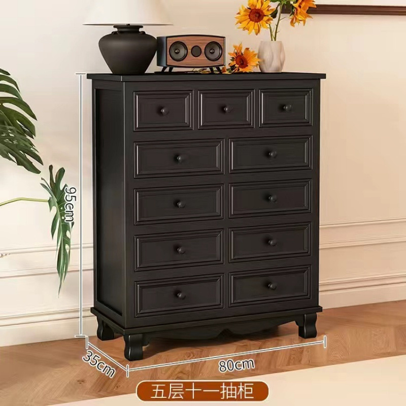 Cinco armarios de madera maciza armario de almacenamiento americano sala de estar dormitorio cabecera de cama pequeño armario de esquina armario de estilo europeo