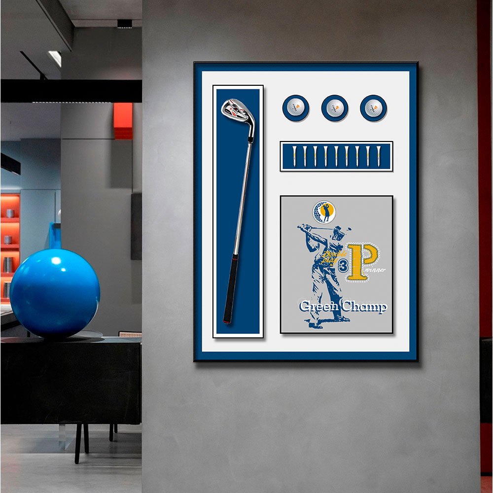 Golf colgando pintura sala de estar pintura decorativa sofá Fondo pared estéreo pintura pasillo pintura Club creativo colgando pintura