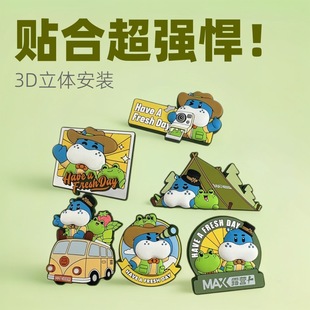 Customized 3D Stereo Pvc Refrigerator Magnets, Custom-Made Glue-Dripping Personalized Creative Pvc Soft Glue Cartoon Magnetic Stickers with Printable Logo