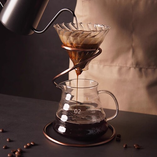 High borosilicate glass coffee machine, transparent pour-over coffee sharing pot, American single-origin premium cloud coffee stand