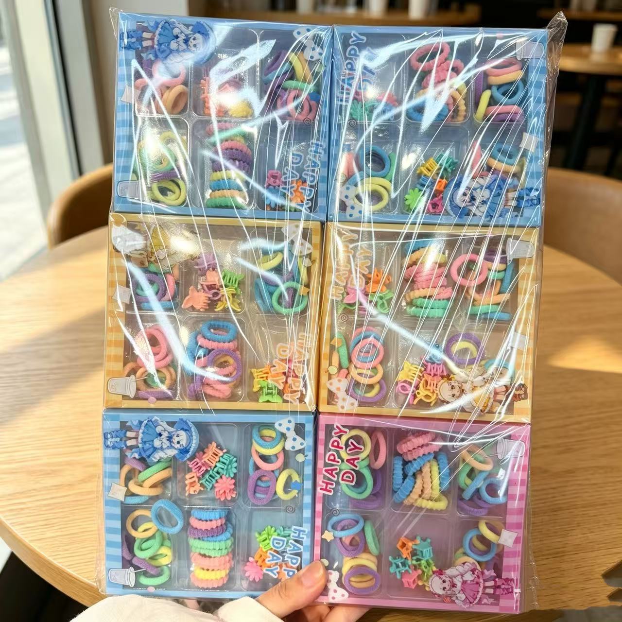 Mini Pinzas para Cabello de Niños de Plástico en Caja para Flequillo