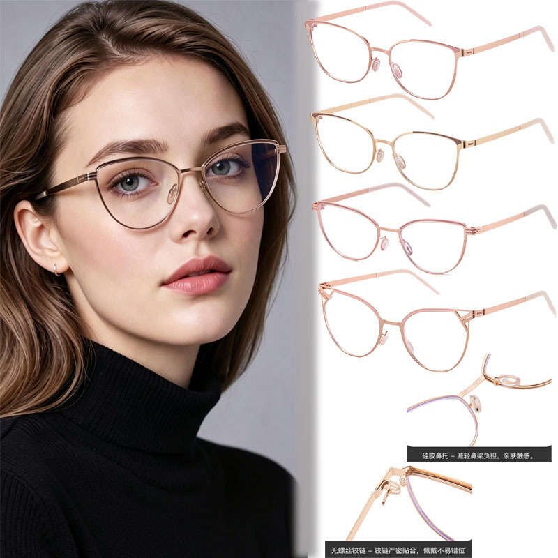 Smart translation glasses with blue light blocking lenses, detachable temples, and Bluetooth connectivity; available as plain lenses or with prescription lenses; stylish and personalized eyewear frames