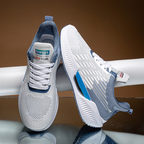  New Four Seasons Couple Shoes Feiwei Breathable Mesh Shoes Men's Thick-Soled Sports Shoes Men's and Women's Trendy Shoes
