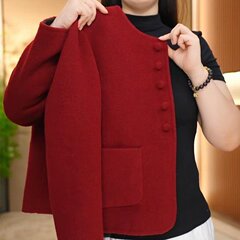一件代发抖音爆款小香风毛呢外套2025秋冬新款时尚减龄气质上衣女
