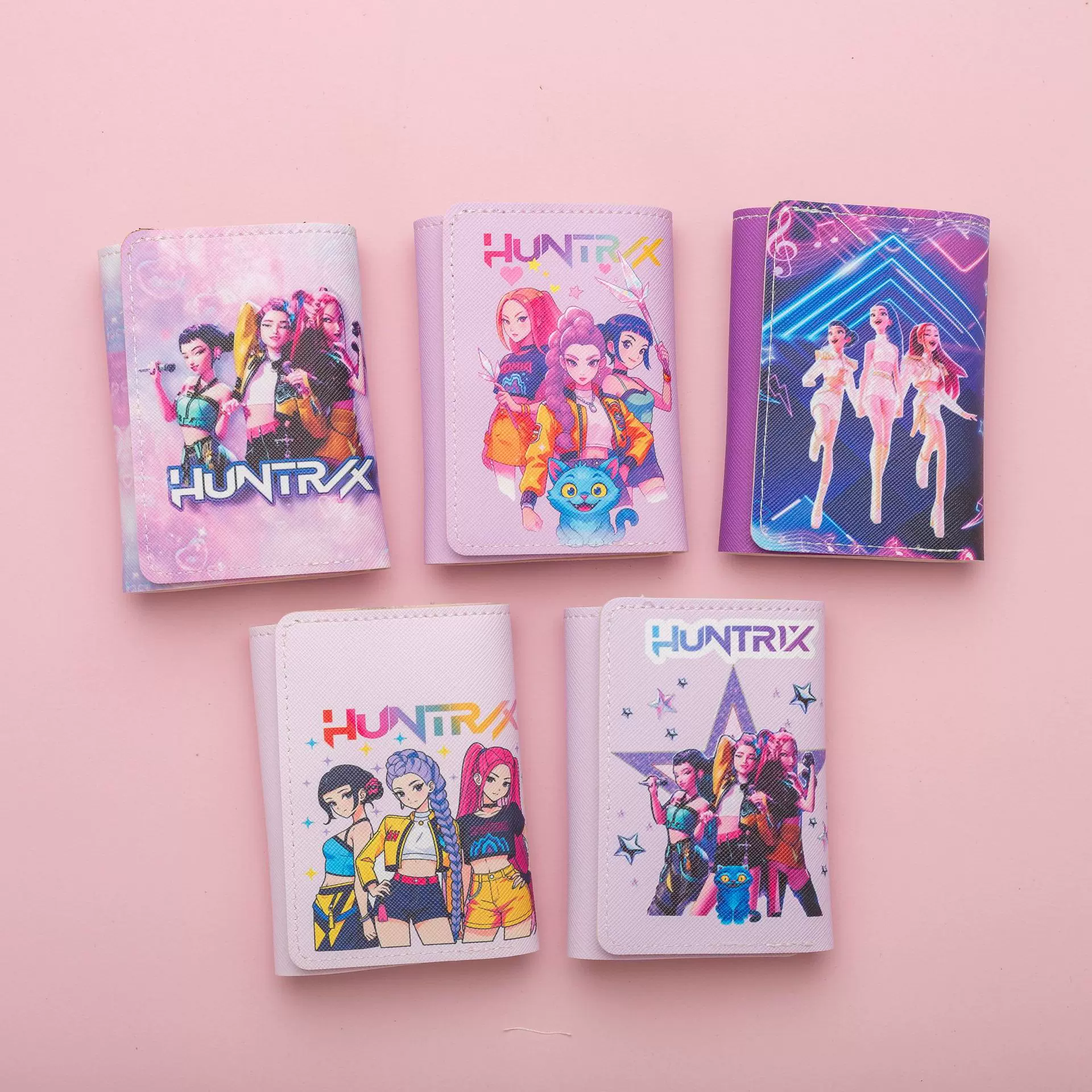 K-Pop猎魔女团钱包动漫周边女孩子三折钱包零钱包学生卡包儿童钱